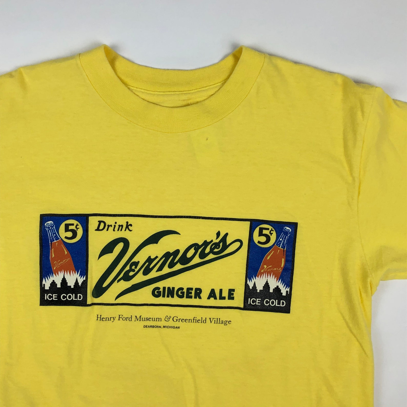 1980s/1990s Vernor's Ginger Ale TShirt Size M Etsy