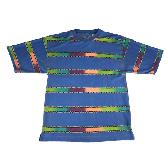 Vintage 1990s Saturdays Surf Brand Striped Tshirt