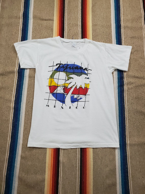 1980s/1990s Tijuana Mexico Souvenir T-Shirt Size S - image 2