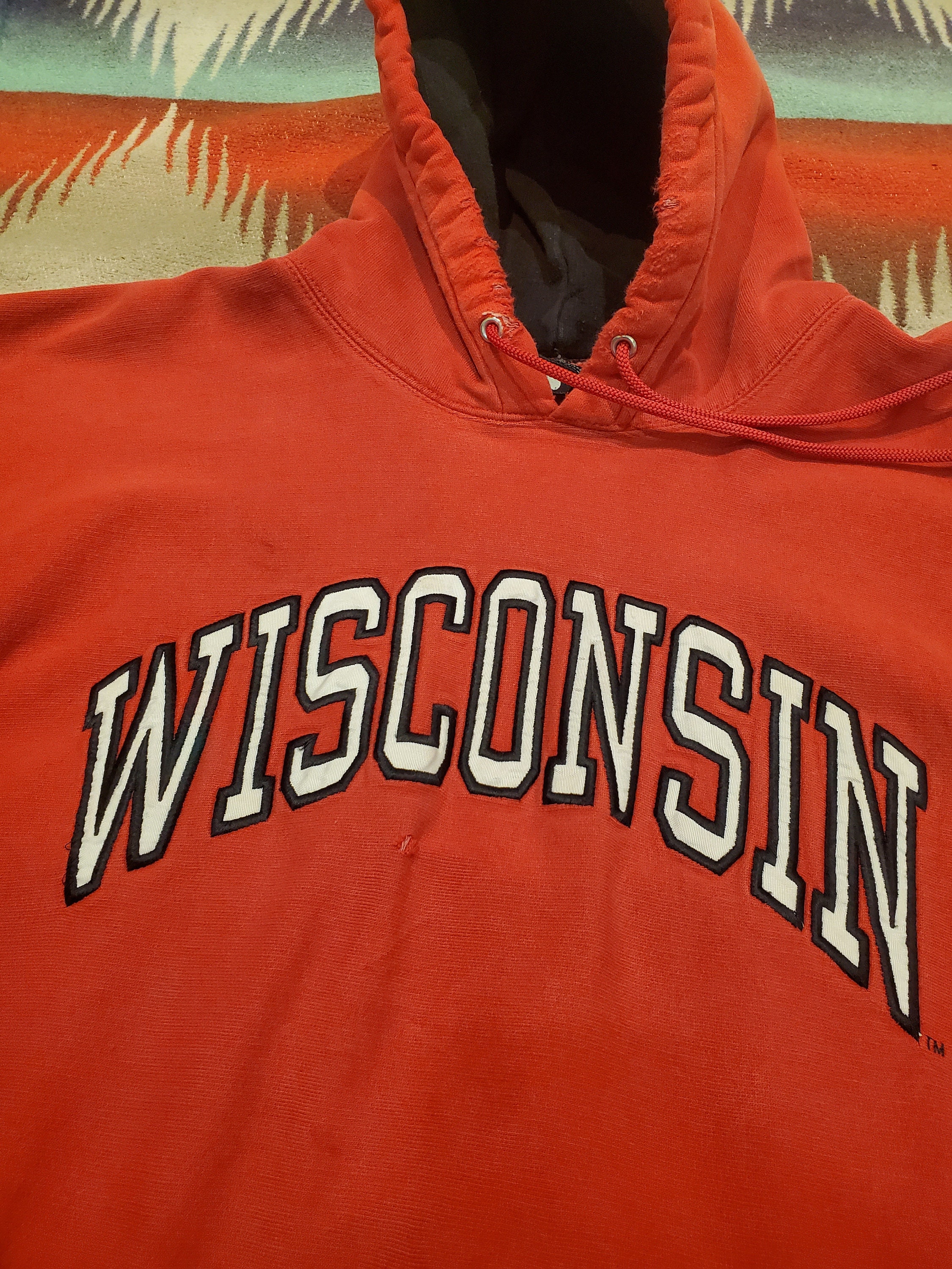 2000s Distressed Steve & Barry's Wisconsin Reverse Weave 2000s Distressed Steve & Barry's Wisconsin Reverse Weave