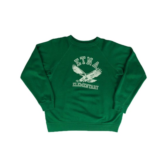 Vintage 1970s Etna Elementary Eagles Raglan Sweats