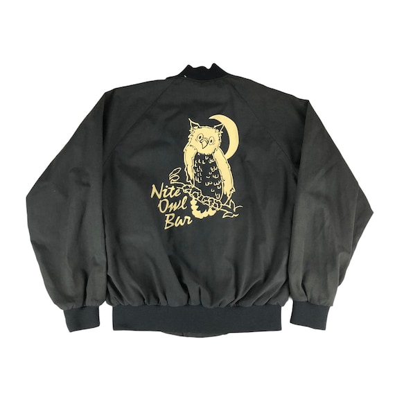 1980s Nite Owl Bar Bomber Jacket Made in USA