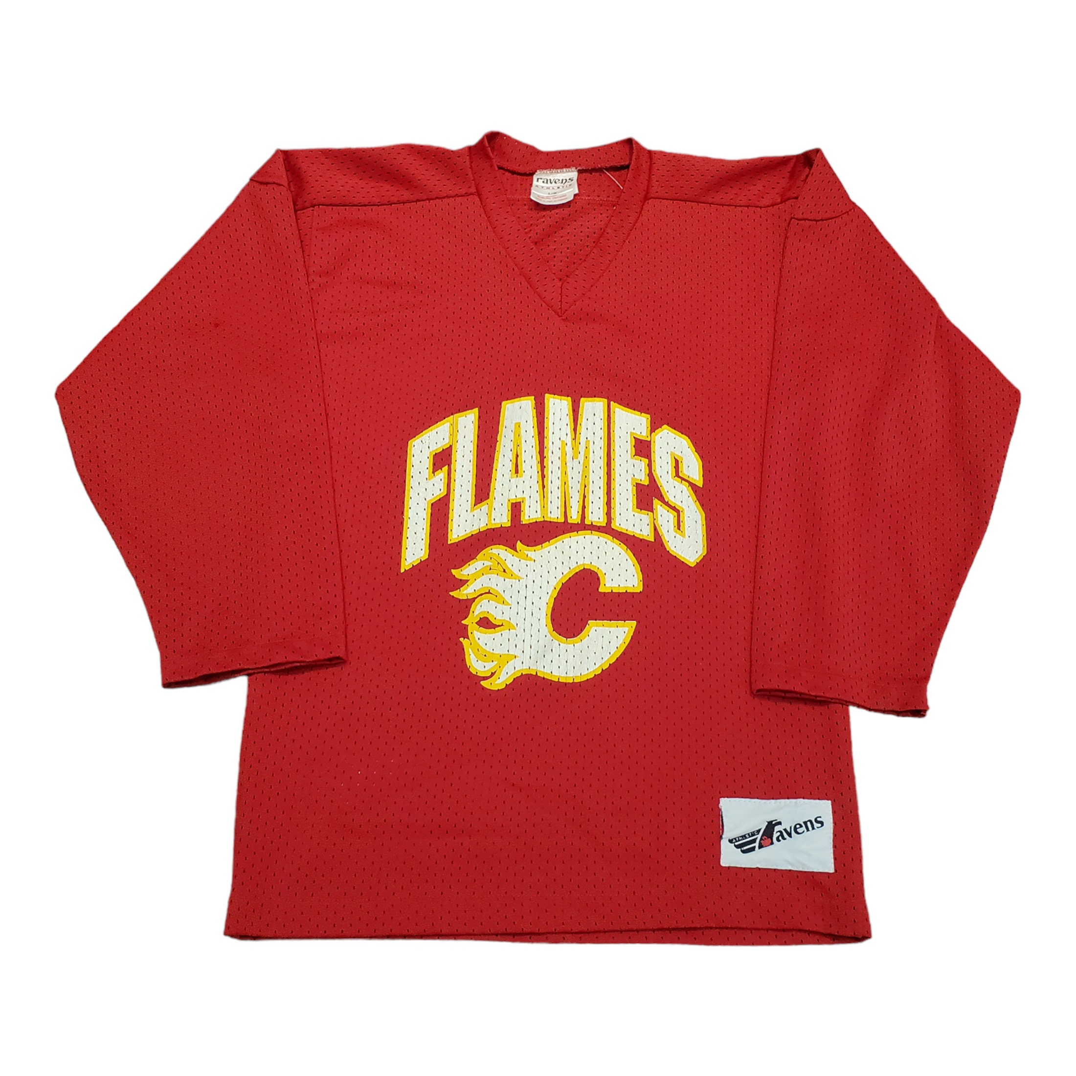 Touch Womens Calgary Flames Graphic T-Shirt, Red, Medium