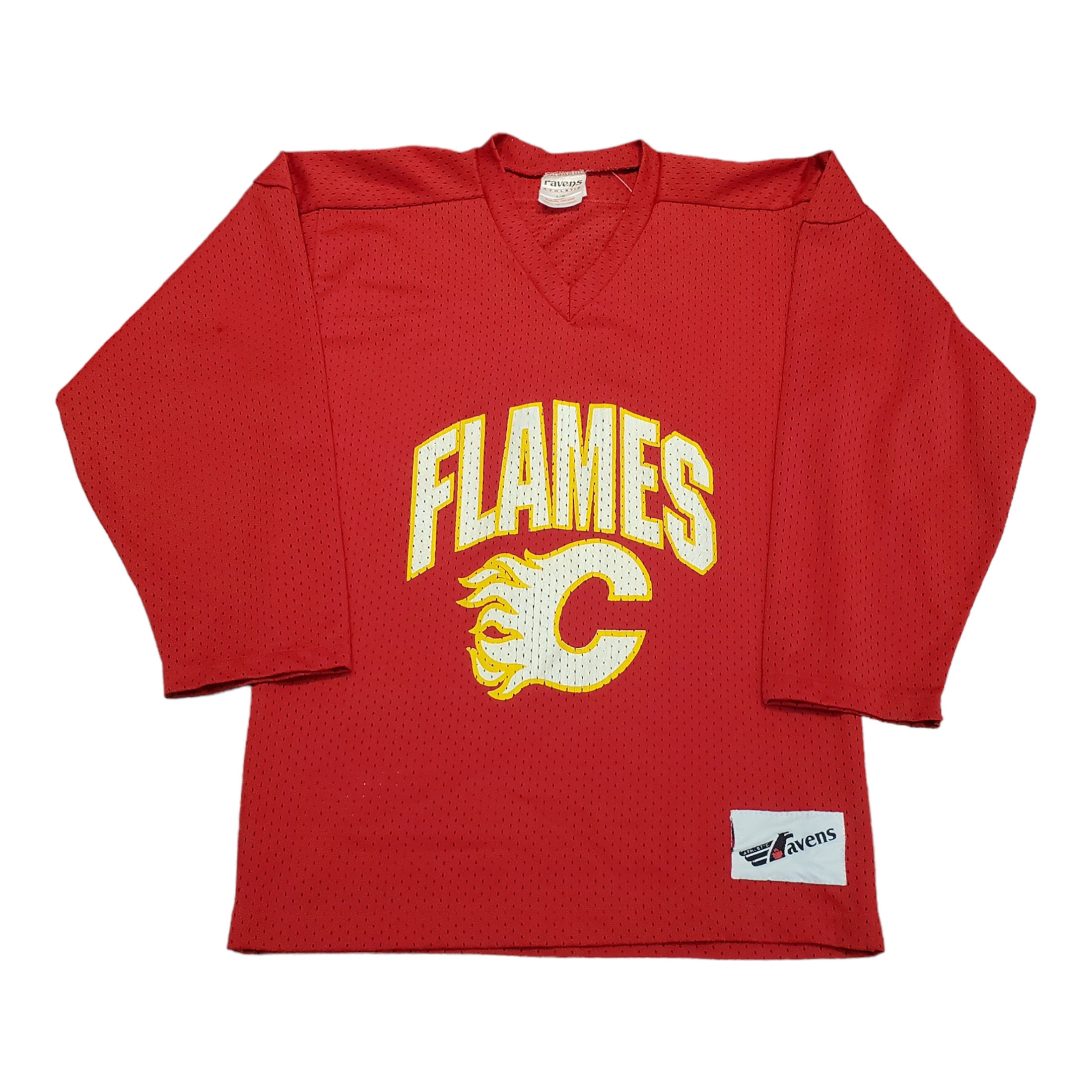 Calgary Flames Vintage NHL Crewneck Sweatshirt - VIPBAG TEE