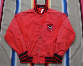 1980s/1990s Distressed Spalding Baumwolle Bomberjacke Gr. L