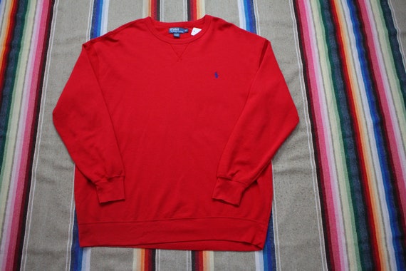 1990s Polo Ralph Lauren Lightweight Logo Sweatshi… - image 2