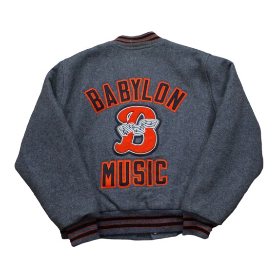 1990s Neff Wool Varsity Jacket Babylon Band Mike Trombone Made in USA Size XL Etsy