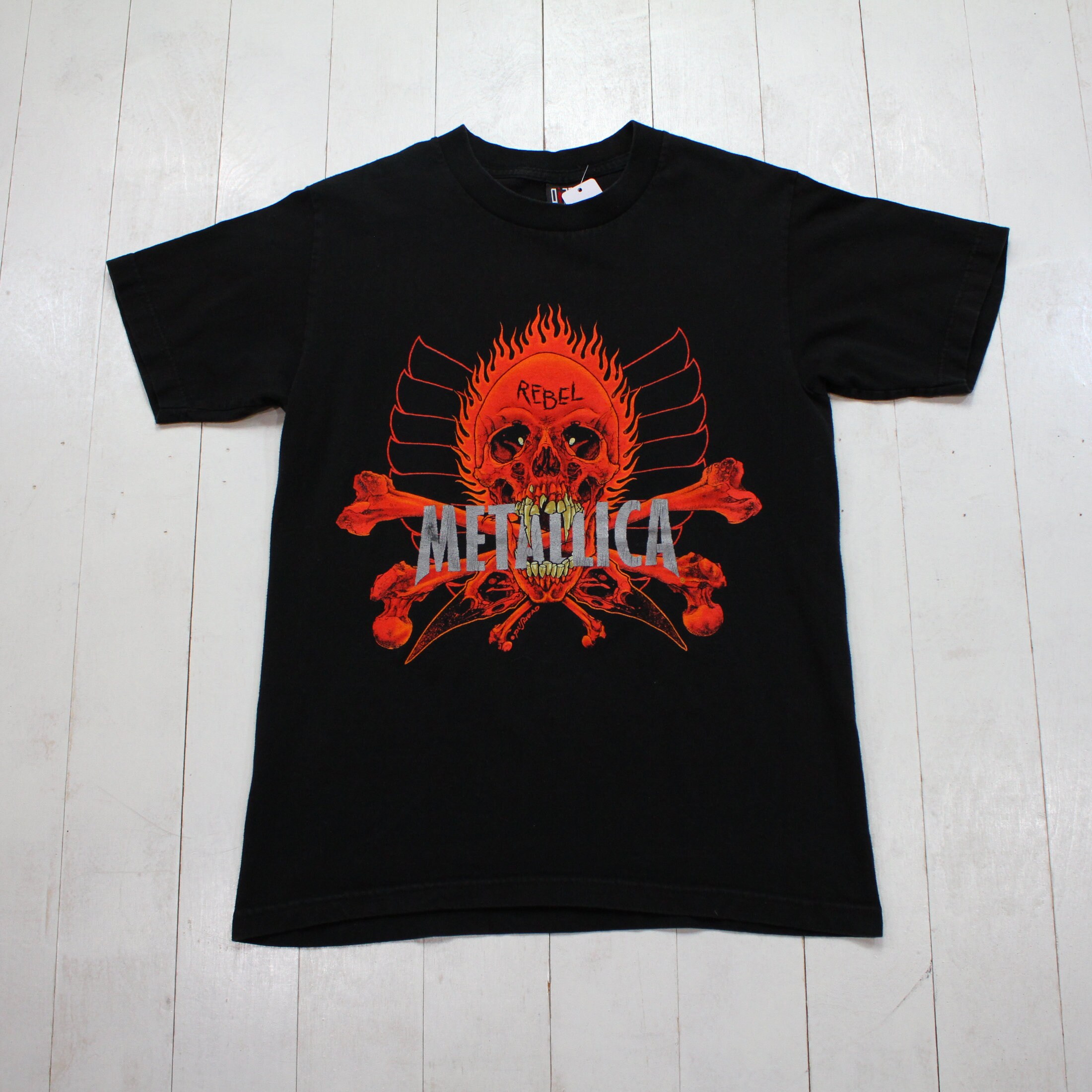 1990s Giant Metallica Pushead Rebel T-shirt Size M - Etsy