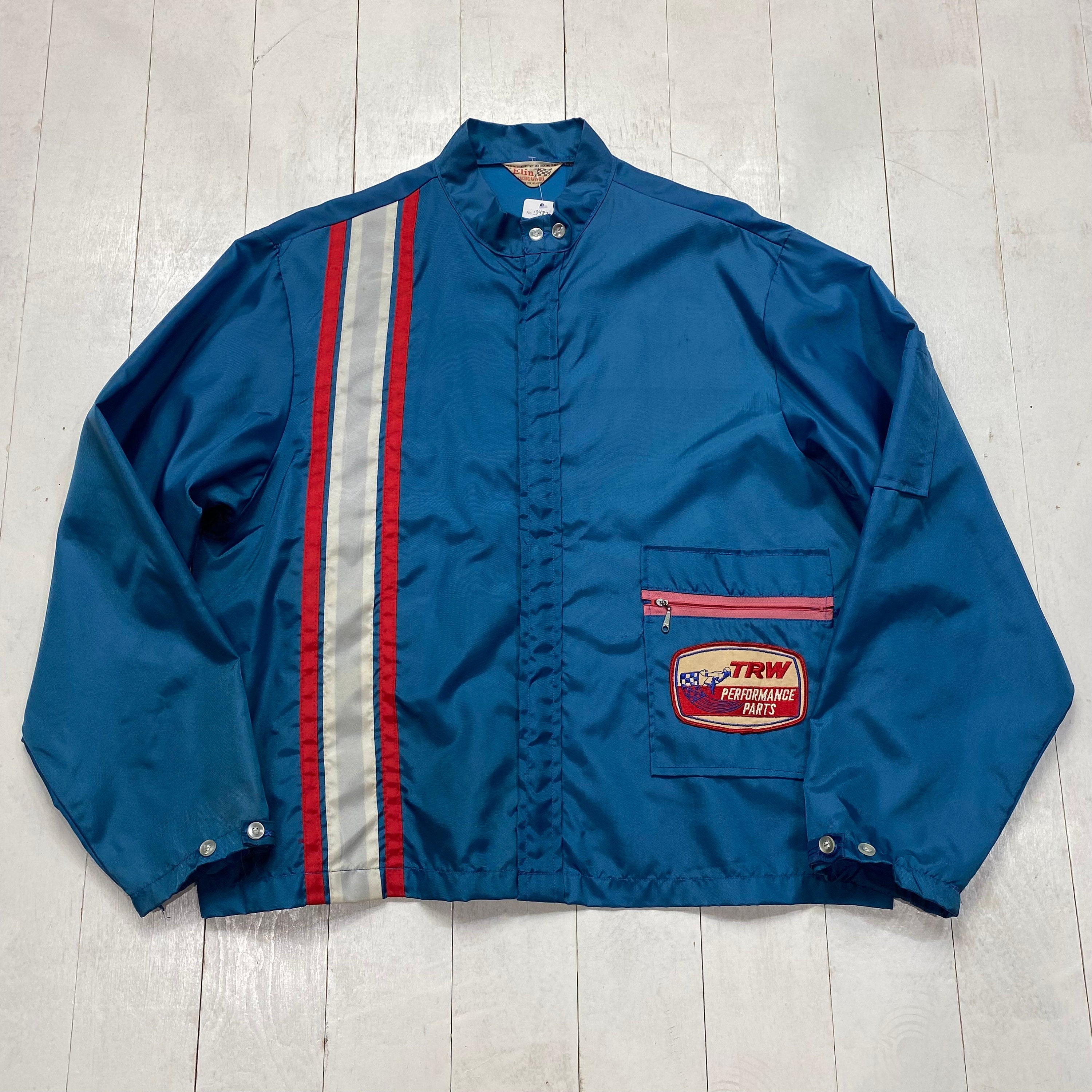 1970s/1980s Elin Racing Zip-up Nylon Windbreaker Jacket TRW 1970s/1980s Elin Racing Zip-up Nylon Windbreaker Jacket TRW