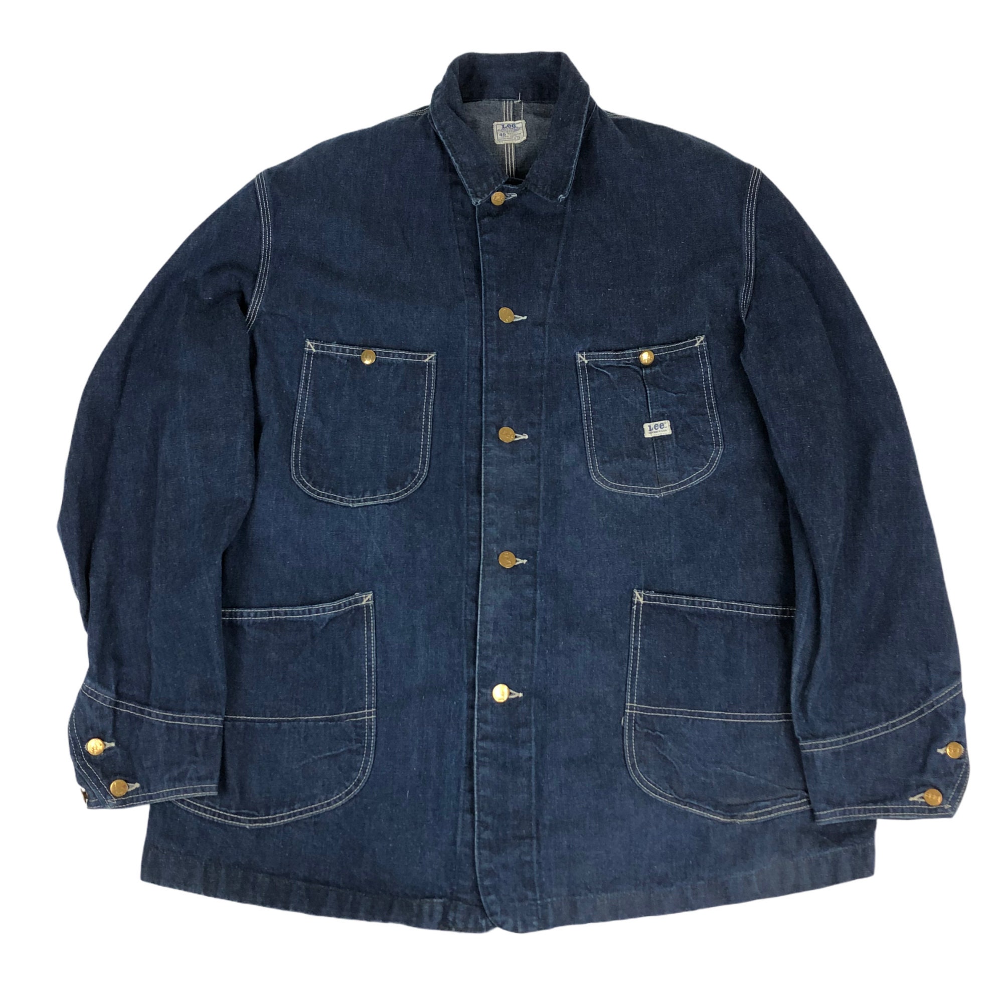 1960s Lee Jelt Denim Sanforized Union Made Chore Jacket Size | Etsy