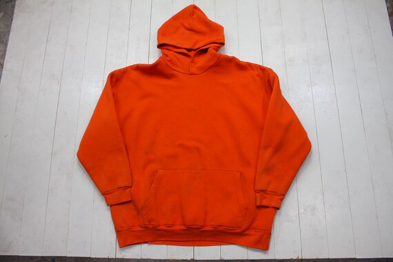 1990s Uniform Group Orange Double Face Asplundh Tree Hoodie 1990s Uniform Group Orange Double Face Asplundh Tree Hoodie