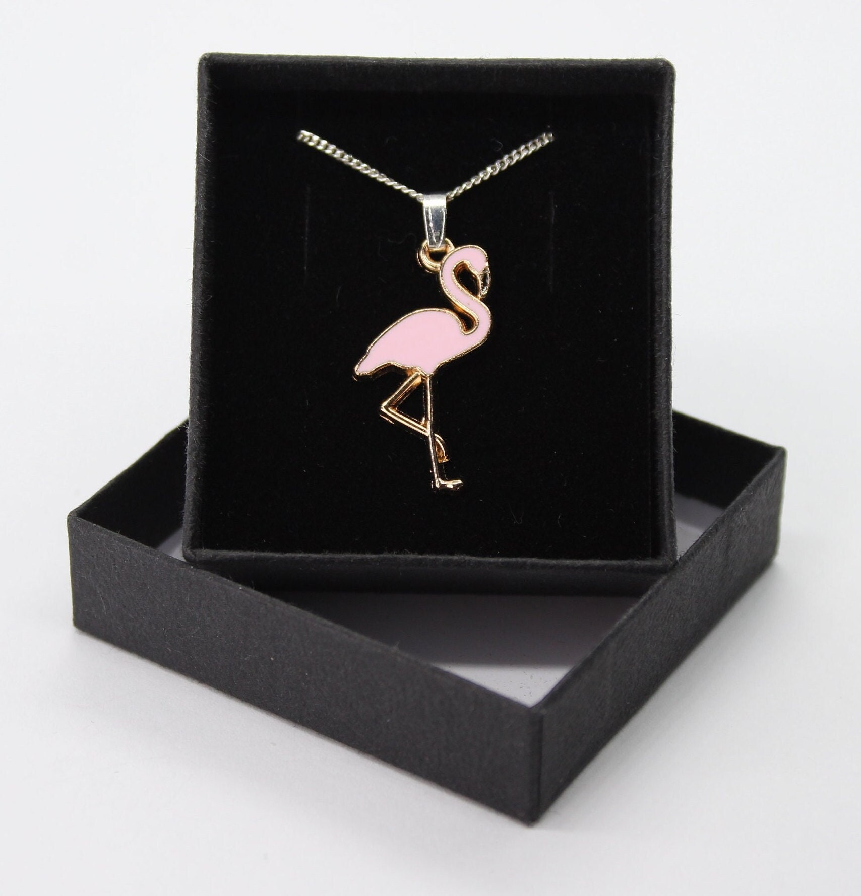 Lot De 6 Pendentifs Flamants Roses Argentés - Breloques Sans Nickel 26x9mm
