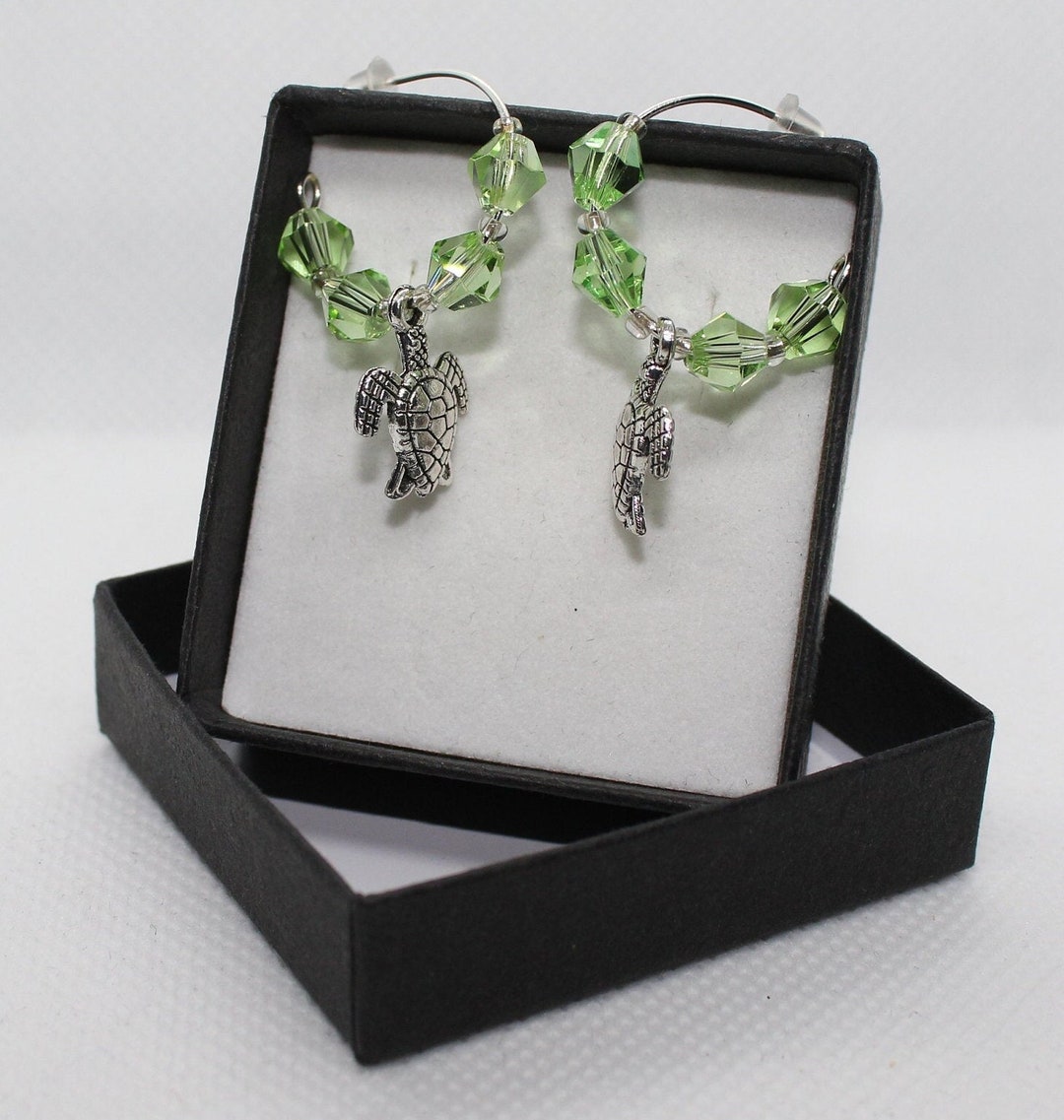 Boucles D'oreilles Doubles Cerceaux Avec Glands Et Diamants - Plaqué Argent - Neuves Avec étiquettes