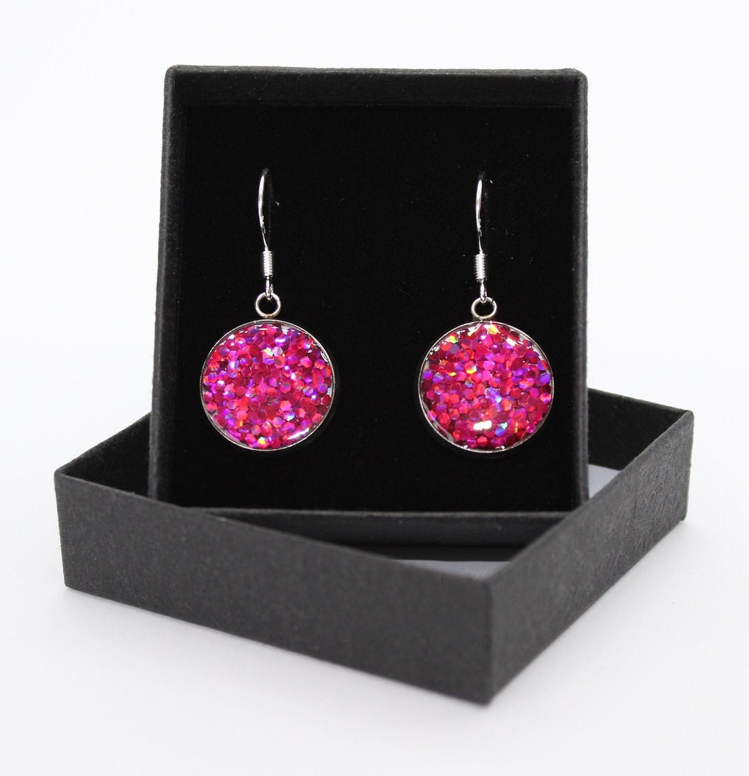 ピアス Deep Red Dew Silver Pink Earrings ( SILVER925) il_1080xN.4062611284_309w.jpg