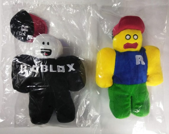 Handmade Plush Roblox Noob Vs Guest Toy Set With Removable Hats - noob of roblox images toy