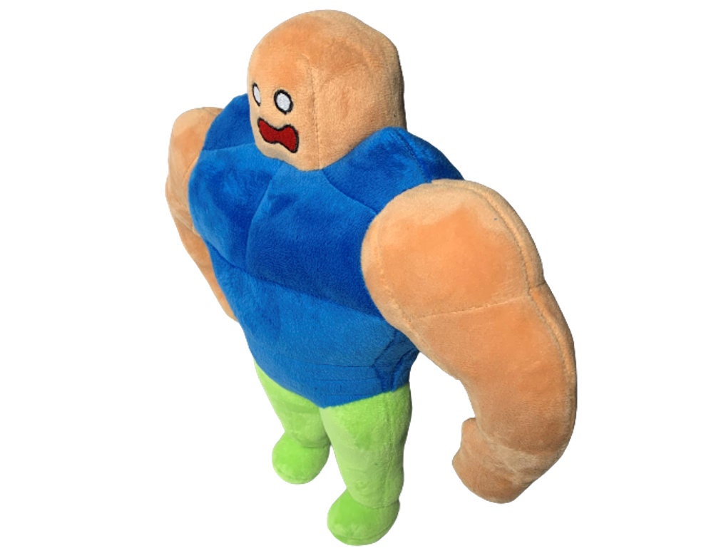 Plush Buff Noob: New Roblox Muscle Noob Plushie Toy Handmade 