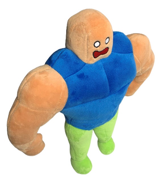 Plush Buff Noob: New Roblox Muscle Noob Plushie Toy Handmade 