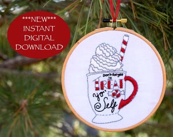 Instant Download | Printable Embroidery Pattern | Digital download | Holiday Embroidery Pattern