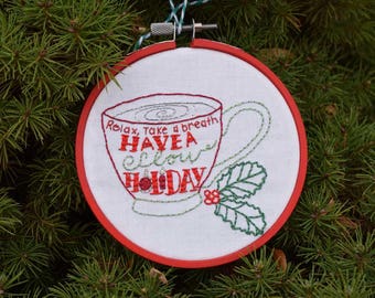 Instant Download | Printable Embroidery Pattern | Digital download | Holiday Embroidery Pattern