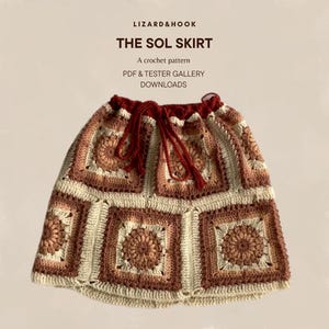 The Sol Skirt Crochet Pattern PDF | Lizard&Hook