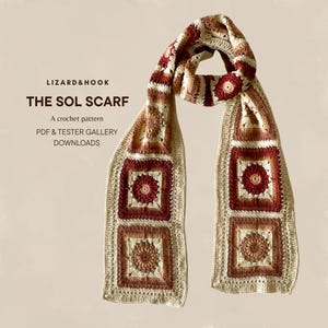 The Sol Scarf PDF Crochet Pattern | Lizard&Hook