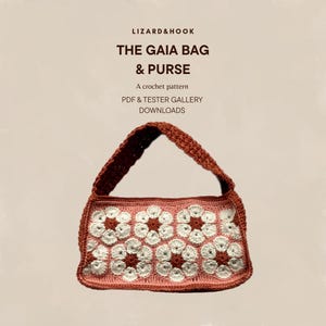 The Gaia Tasche and Geldbörse HÄKELMUSTER | PDF-Anleitung | Eidechse&Haken