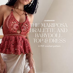 The Mariposa Top CROCHET PATTERN | Crochet PDF | Lizard&Hook