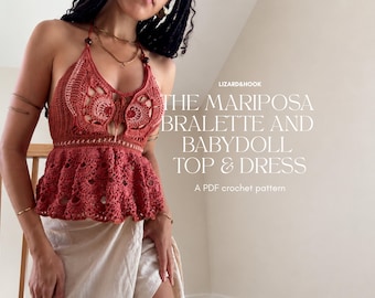 The Mariposa Top CROCHET PATTERN | Crochet PDF | Lizard&Hook