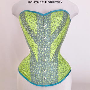 Vintage corset-Victorian corset-brocade-hourglass corset-theatre corset-burlesque corset-spiral corset-Belle Epoque corset-bride&#39;s maid