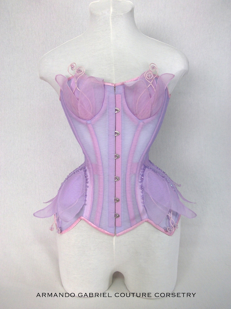 Corset LavenderFlower corsetFairytale Etsy