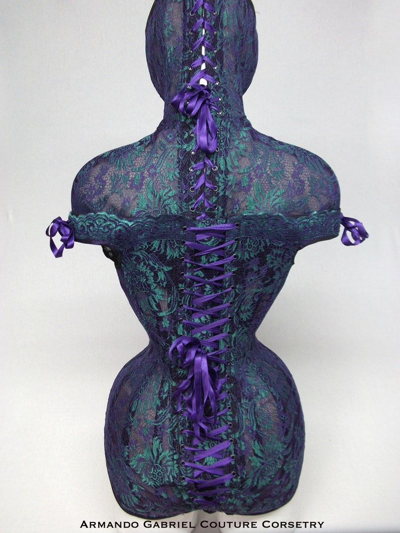 Body Shaper Corset Lady Maleficentvioletgreen Lace Corsetfairytale