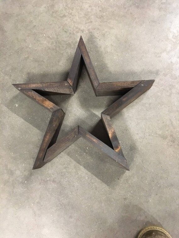 Wooden Stars Wall Star Decor Farm House Decor Rustic Etsy