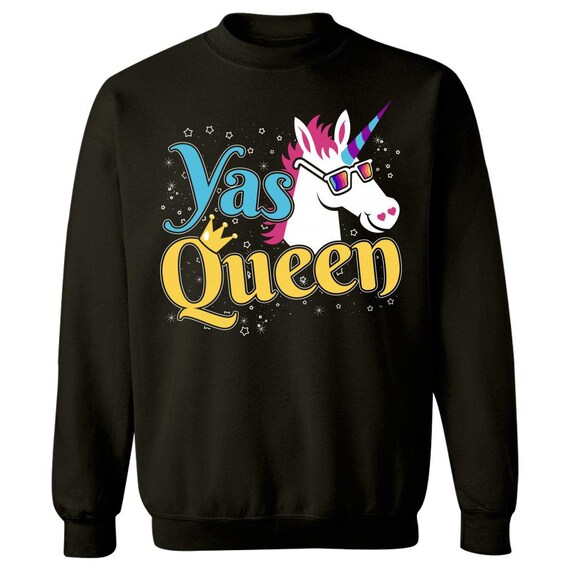 Yas Queen Cute Funny Unicorn Shirt Yas Queen Cute Funny Unicorn Shirt