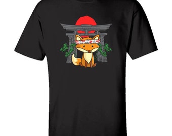 Kawaii Fox Japanese Art Design For People That Love Cute Anime Fox Or Foxes - Kids T-shirt