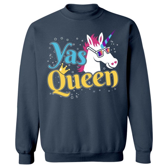 Yas Queen Cute Funny Unicorn Shirt Yas Queen Cute Funny Unicorn Shirt
