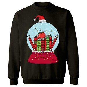 Teacher Appreciation Christmas Snow Globe Gift For First grade Teachers - Sweatshirt