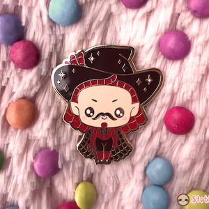 Lord Licorice Candy Land Chibi Character Brass Hard Enamel Pin