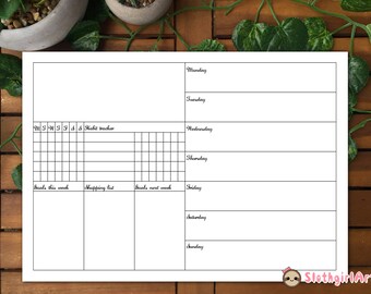 Printable/digital Bujo Weekly Spread 1 Instant Download | Etsy