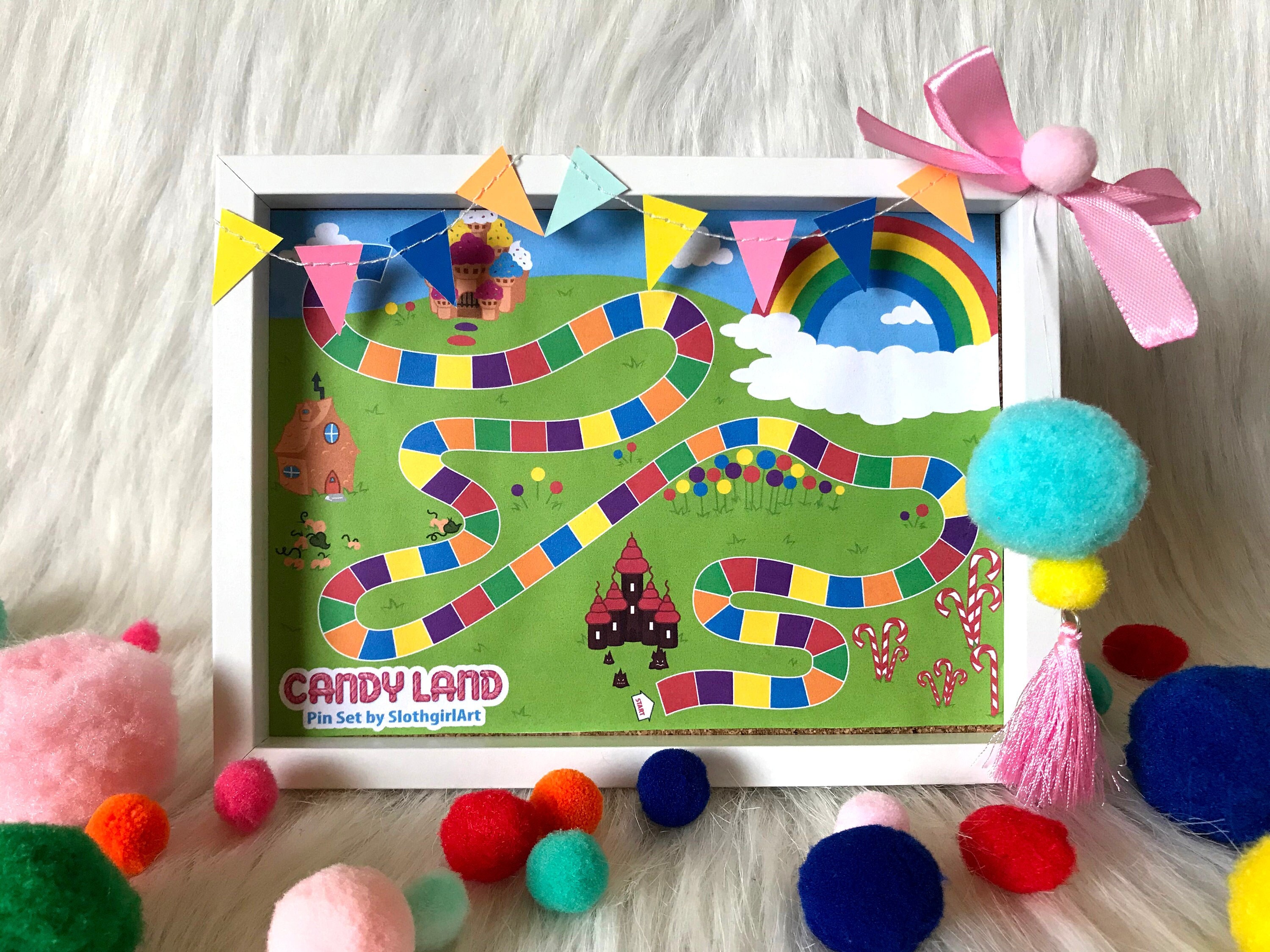 Miniature Enamel Pin Board Display For Your Candy Land Enamel Etsy