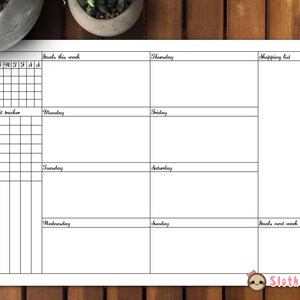 4 Printable/Digital Bujo Weekly Spreads (Part 2) - Instant Download Planner Page Set For Your Bullet Journal