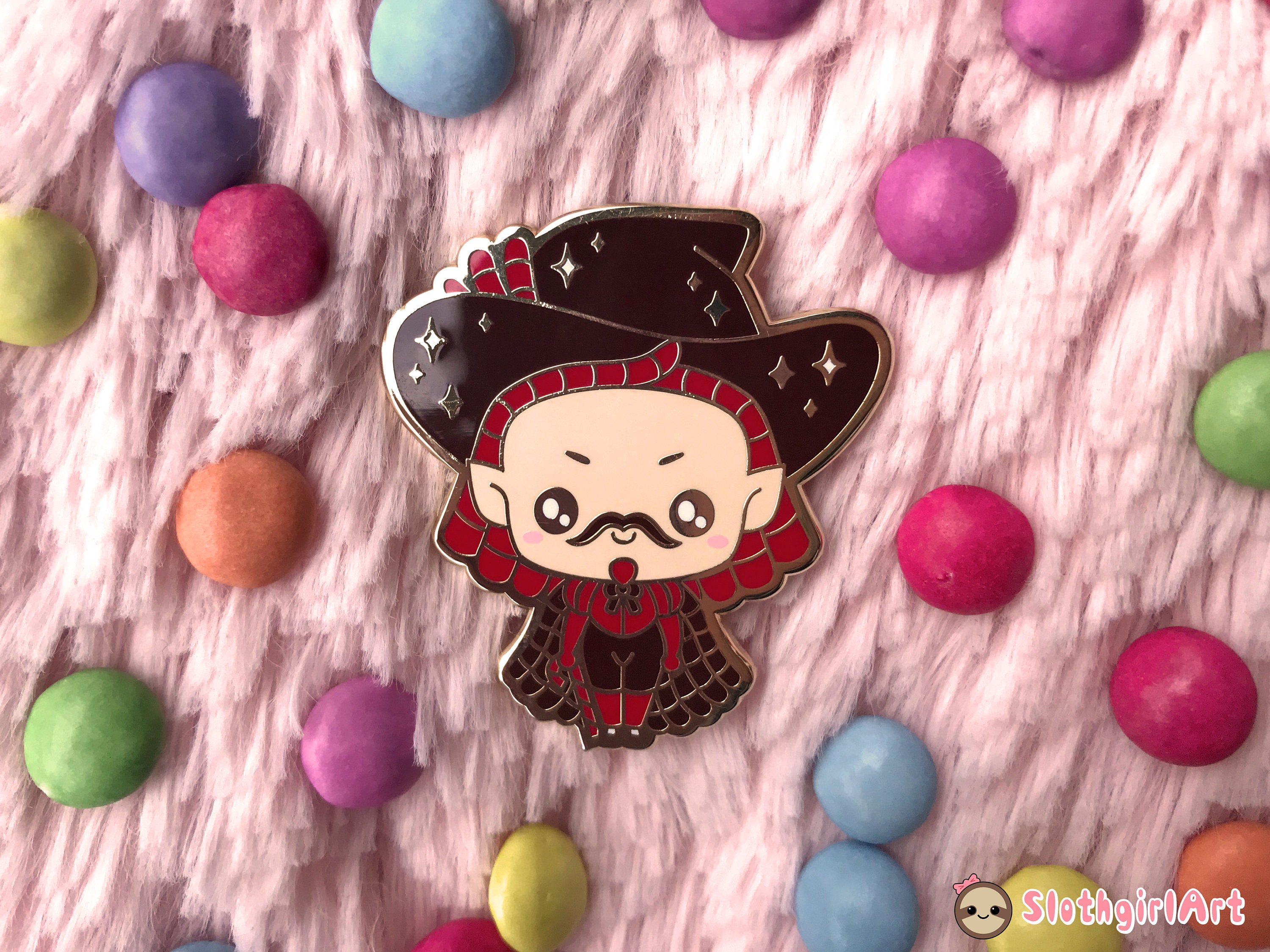 Lord Licorice Candy Land Chibi Character Brass Hard Enamel Pin Etsy