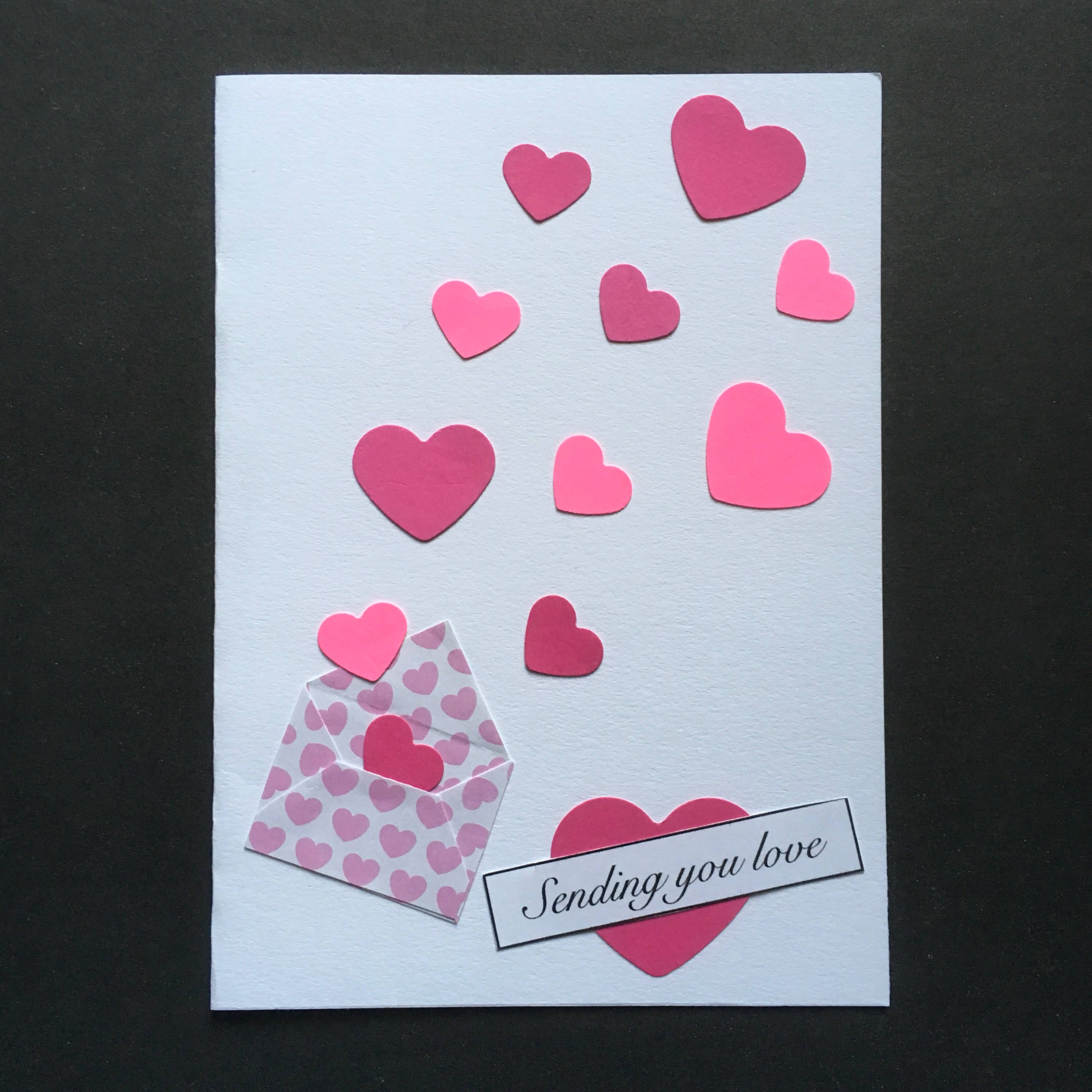 Sending Love blank greeting card | Etsy