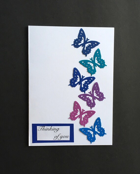Thinking of You Butterfly Card - Etsy