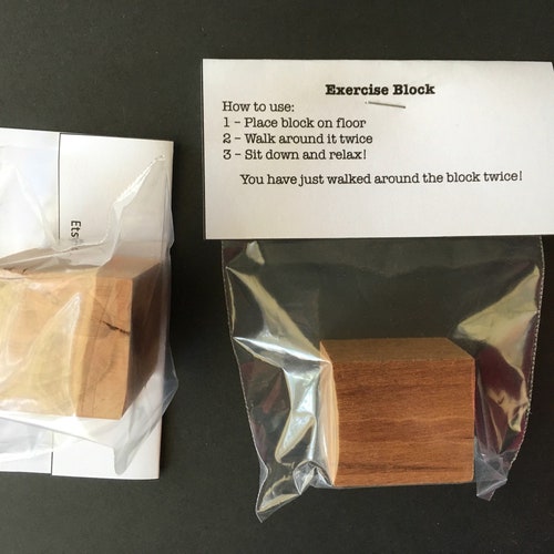 Exercise Block Gag Gift Etsy