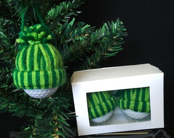 Golf Ball Hat Ornaments