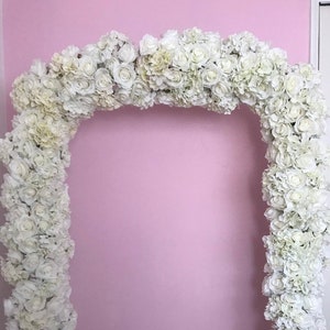 Wedding Flower Garland: Silk Rose & Hydrangea Arch Swag