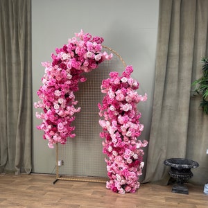 Pink Cherry Blossom & Rose Flower Garland: Bridal Shower Backdrop