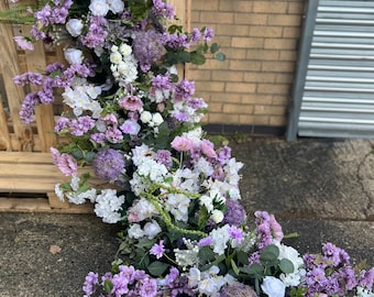 Lilac Silk Flower Garland Wedding and Party Backdrop Decor