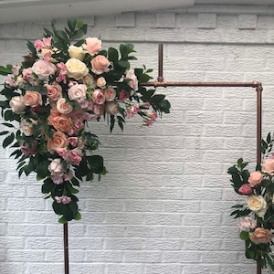 Pastel Blush Flower Arrangement for Wedding Arch Decor