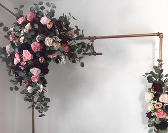 Flower arch, Wedding arch, Flower swag, wedding flower swag, wedding arch swag, flower for arch, Arch flower arrangement, Silk flower arch